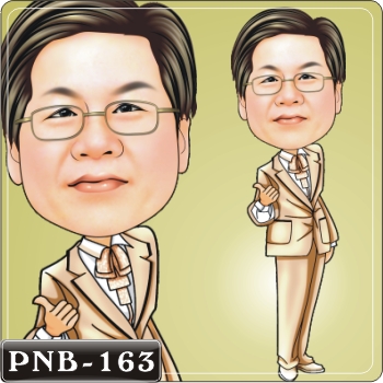 卡通漫畫 金色晚宴服Q版畫 PNB-163